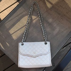 Rebecca Minkoff white crossbody bag.